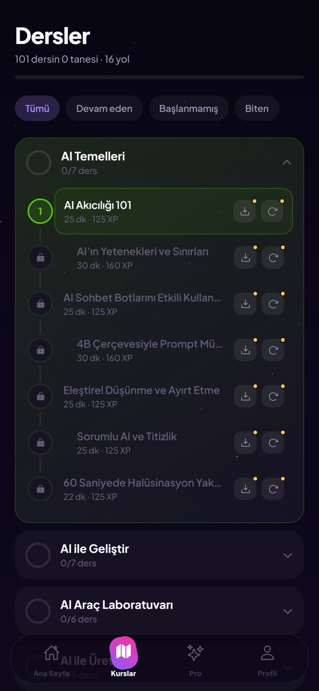 Rastgele akış değil, bir yol